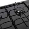 Picture of NordMende 60cm 4 x Burner Gas Hob Enamel Pan Supports Black