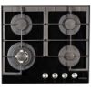 Picture of NordMende 60cm 4 x Burner Gas Hob Cast Iron Pan Supports Black Glass