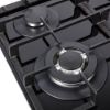 Picture of NordMende 60cm 4 x Burner Gas Hob Cast Iron Pan Supports Black Glass