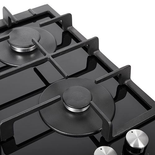 Gowan Home. NordMende 60cm 4 x Burner Gas Hob Cast Iron Pan Supports