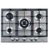 Picture of NordMende 70cm 5 x Burner Gas Hob 1 x Wok Burner Cast Iron Pan Supports Stainless Steel