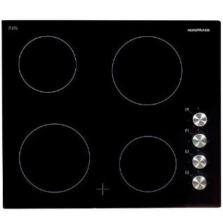 Picture of NordMende 60cm 4 x Zone Knob Control Ceramic Hob Black