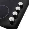 Picture of NordMende 60cm 4 x Zone Knob Control Ceramic Hob Black