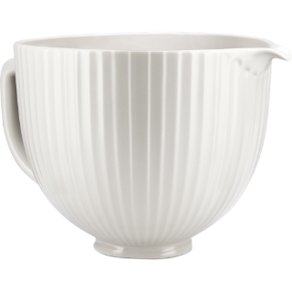 Picture of KitchenAid 4.7L Ceramic Mixing Bowl Classic Column White