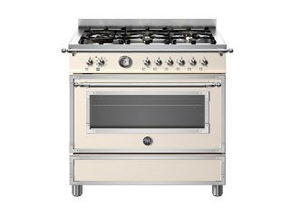 Picture of Bertazzoni Heritage 90cm Range Cooker Single Oven Dual Fuel Ivory