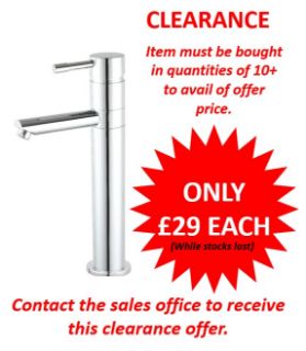 Picture of Alpine Trento Top Lever Minimalist Tap Chrome Finish 1 Year Warranty on Parts 5 Year Warranty on Finish
