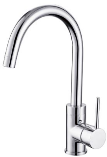 Picture of Alpine Martino Swan Neck Side Lever Tap Chrome