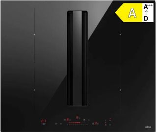 Picture of Elica 60cm Nikolatesla ALPHA B 4 x Zone Recycling Plinth-Out Aspirating Induction Hob Black