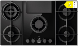 Picture of Elica 88cm NikolaTesla FLAME EVO BLACK Aspirating Gas Hob - Ducting to get out of the Unit Included in a Separate Box