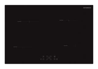 Picture of NordMende 78cm 4 x Zone Touch Control Induction Hob Black Frameless