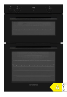 Picture of NordMende Built In Double Oven and Grill Black Glass