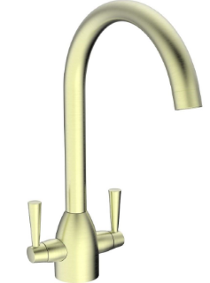 Picture of Alpine Baretti Swan Neck 1/4 Turn Tap Brass