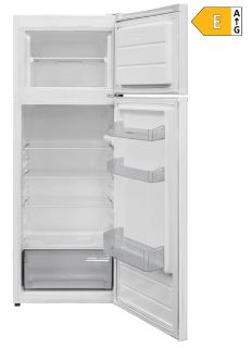 Picture of NordMende 54cm Freestanding 144cm Top Mount Low Frost Fridge Freezer White