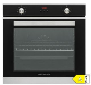 Picture of NordMende B/I 78L S/Steel & Black Glass Multifunction Oven with Catalytic Digital Programmer