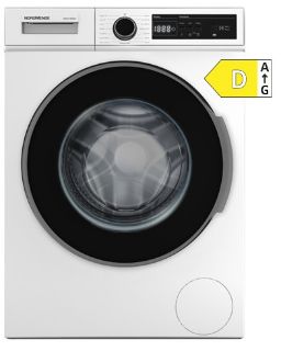 Picture of NordMende 9kg Washing Machine 1400 Spin White + BDLC Motor 