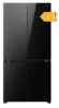 Picture of Hisense 91.1cm x 190cm Freestanding 4 Door Fridge Freezer Black Glass