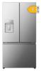 Picture of Hisense 90.8cm x 179.5cm Freestanding 3 French Door Plumbed Water Dispenser & Ice Maker 634L Stainless Steel