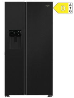 Picture of Whirlpool 91cm Freestanding 2 Door Side By Side Plumbed Ice And Water No Frost Fridge Freezer Dark Inox