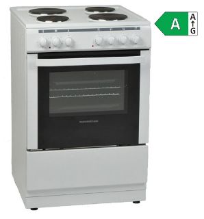 Picture of NordMende F/S 60cm Single Cavity Electric Static Cooker with Solid Plates White