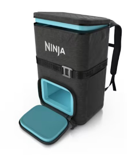 Picture of Ninja Outdoor FrostVault Go 23 litre 36 can Backpack Soft Cooler with Cold Dry Zone Charcoal Grey