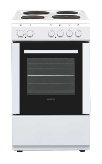 Picture of NordMende FS 50cm Single Cavity Electric Static Cooker with Solid Plates White