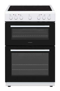 Picture of NordMende FS 60cm Twin Cavity Electric Fan Cooker with Ceramic Top White