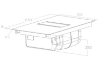 Picture of Elica 83cm NikolaTesla ALPHA B Aspirating Induction Hob - Recycling Back Outlet Kit Included in a Separate Box
