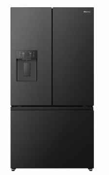 Picture of Hisense 90.8cm x 179.5cm Freestanding 3 French Door Plumbed Water Dispenser & Ice Maker 634L Black