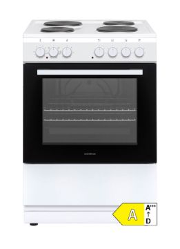 Picture of NordMende FS 60cm Single Cavity Electric Static Cooker with Solid Plates White
