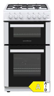 Picture of NordMende FS 50cm Twin Cavity Natural Gas Cooker White
