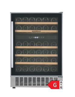 Picture of NordMende 60cm Free Standing Built In Wine Cooler 46 Bottle Dual Zone Slim Inox Frame