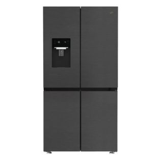 Picture of Whirlpool 91cm Freestanding French Door No Frost Fridge Freezer Plumbed Auto Water & Ice Dispencer Dark Inox